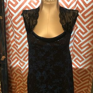 Dressy long lace tank